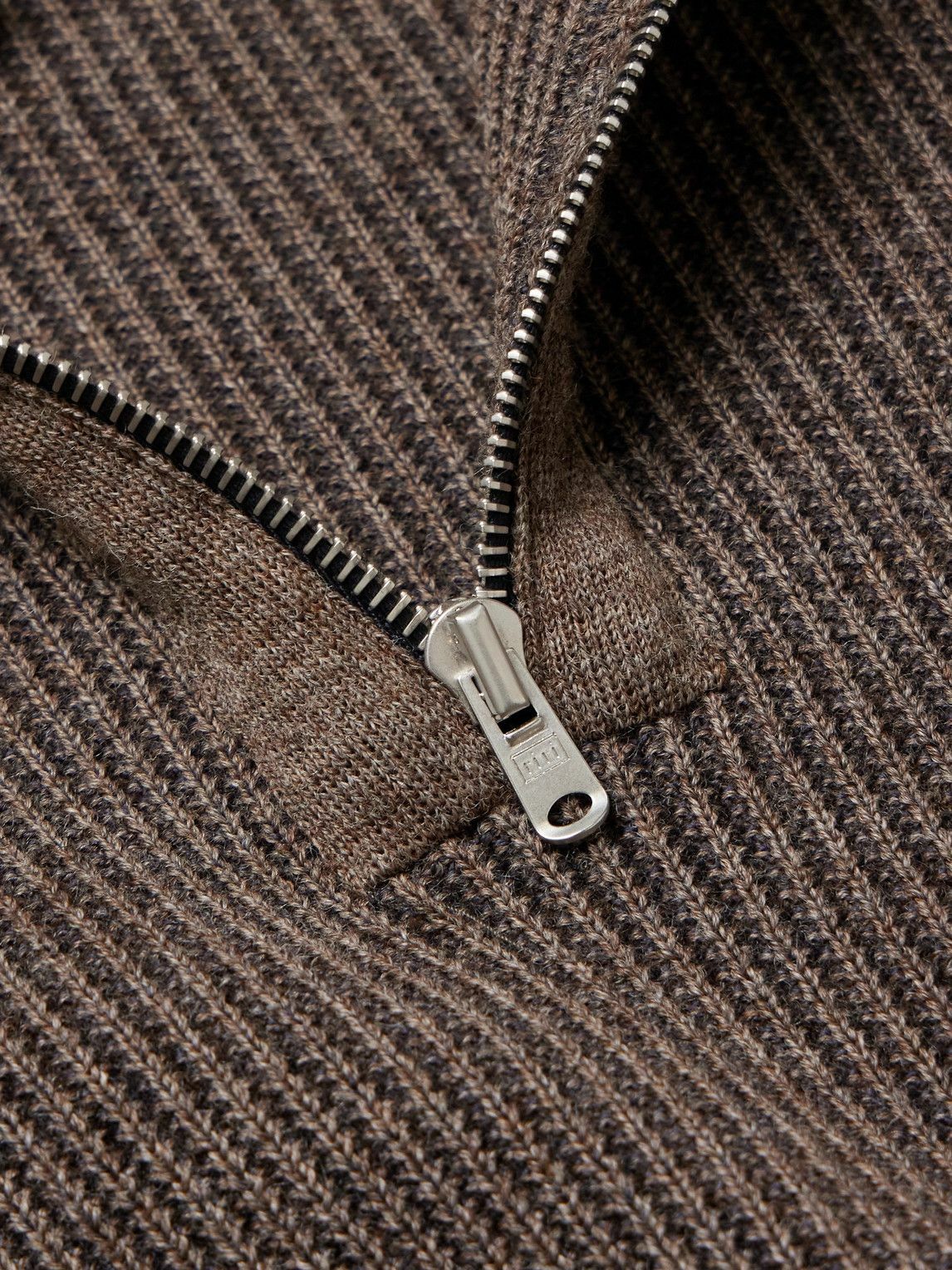 S.N.S Herning - Fender III Ribbed Wool Half-Zip Sweater