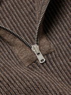 S.N.S Herning - Fender III Ribbed Wool Half-Zip Sweater - Neutrals