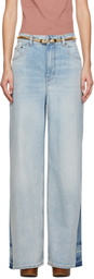 Chloé Blue Wide-Leg Jeans