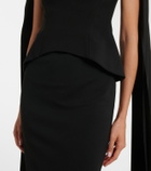 Solace London Annie scarf-detail gown