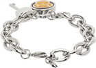 BAPE Silver On-The-Go Bracelet