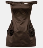 Magda Butrym Floral-appliqué cotton corset dress