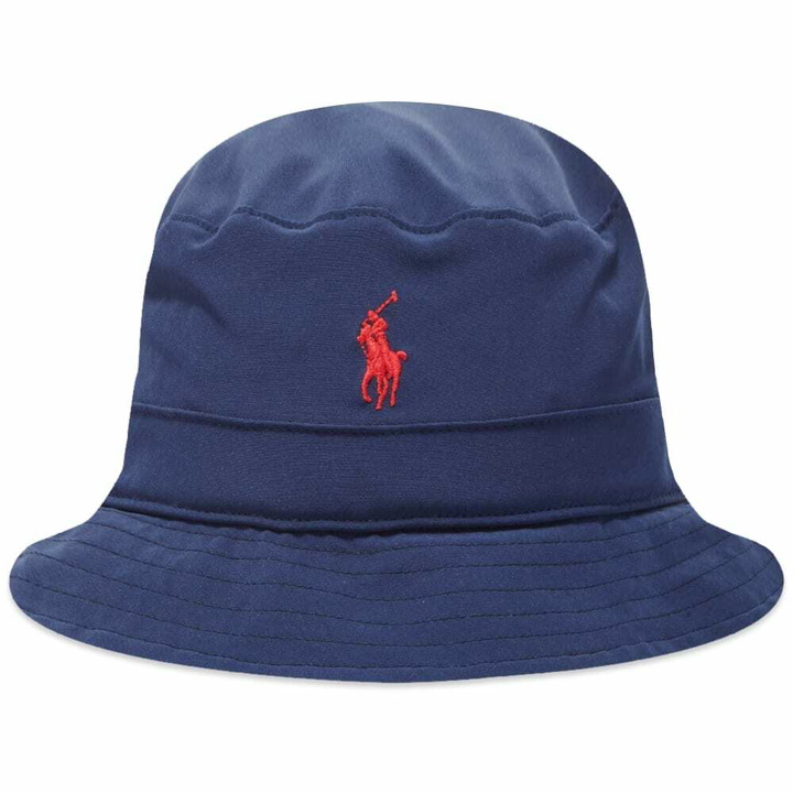 Photo: Polo Ralph Lauren Men's Fleece Bucket Hat in Newport Navy