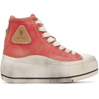 R13 Red Kurt High Top Sneakers