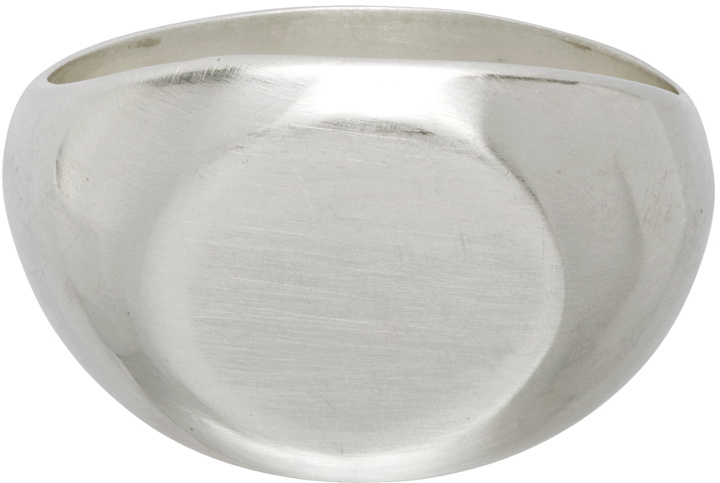 Photo: Jil Sander Silver Classic Chevalier Ring