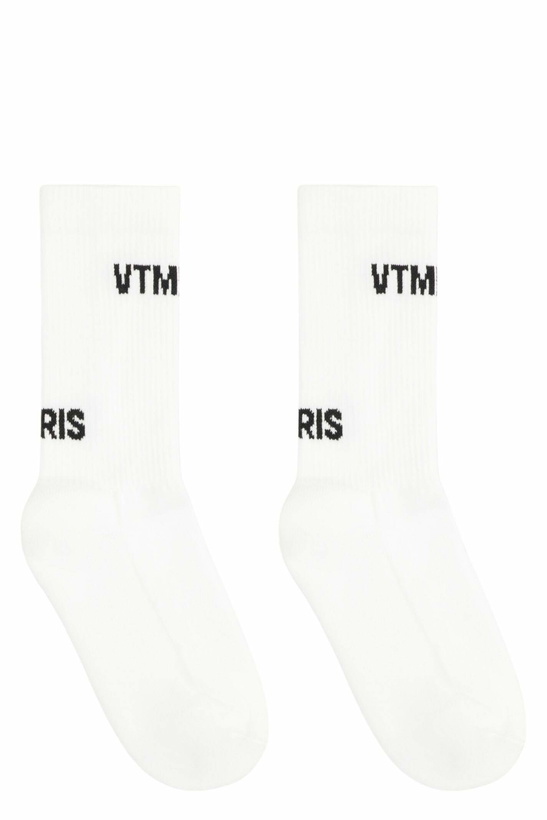 Photo: VETEMENTS Logo Cotton Blend Socks