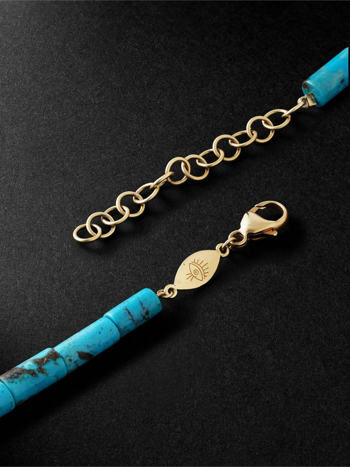Jacquie Aiche - Gold Turquoise Beaded Necklace