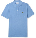 Lacoste - Mélange Cotton-Piqué Polo Shirt - Men - Blue