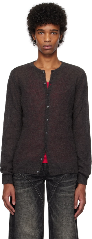 Photo: Paloma Wool Gray Button Fine Champions Cardigan