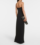 Nili Lotan Elinor one-shoulder jersey gown