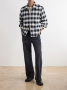 Corridor - Zoclao Checked Zip-Up Cotton Jacket - Black