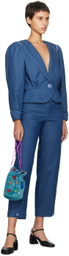 Caro Editions Blue Emma Denim Jacket