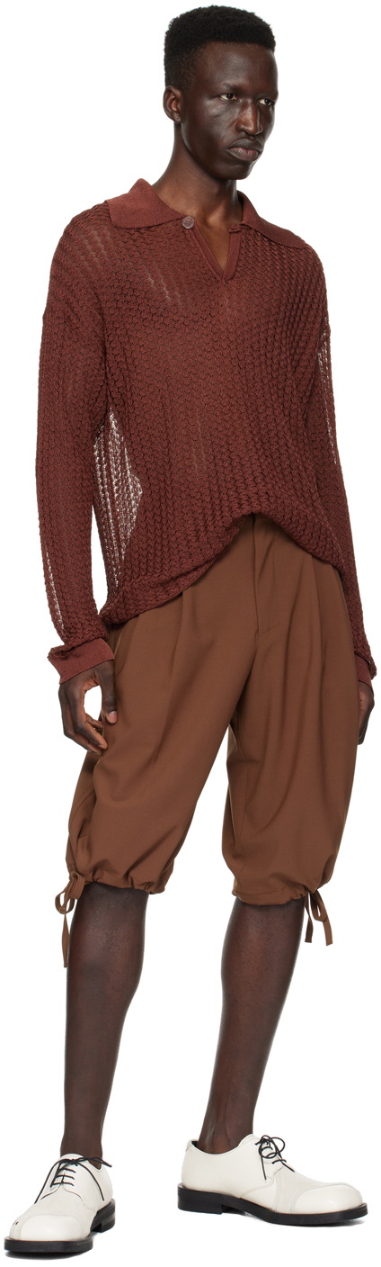 Bonsai Burgundy Drawstring Shorts