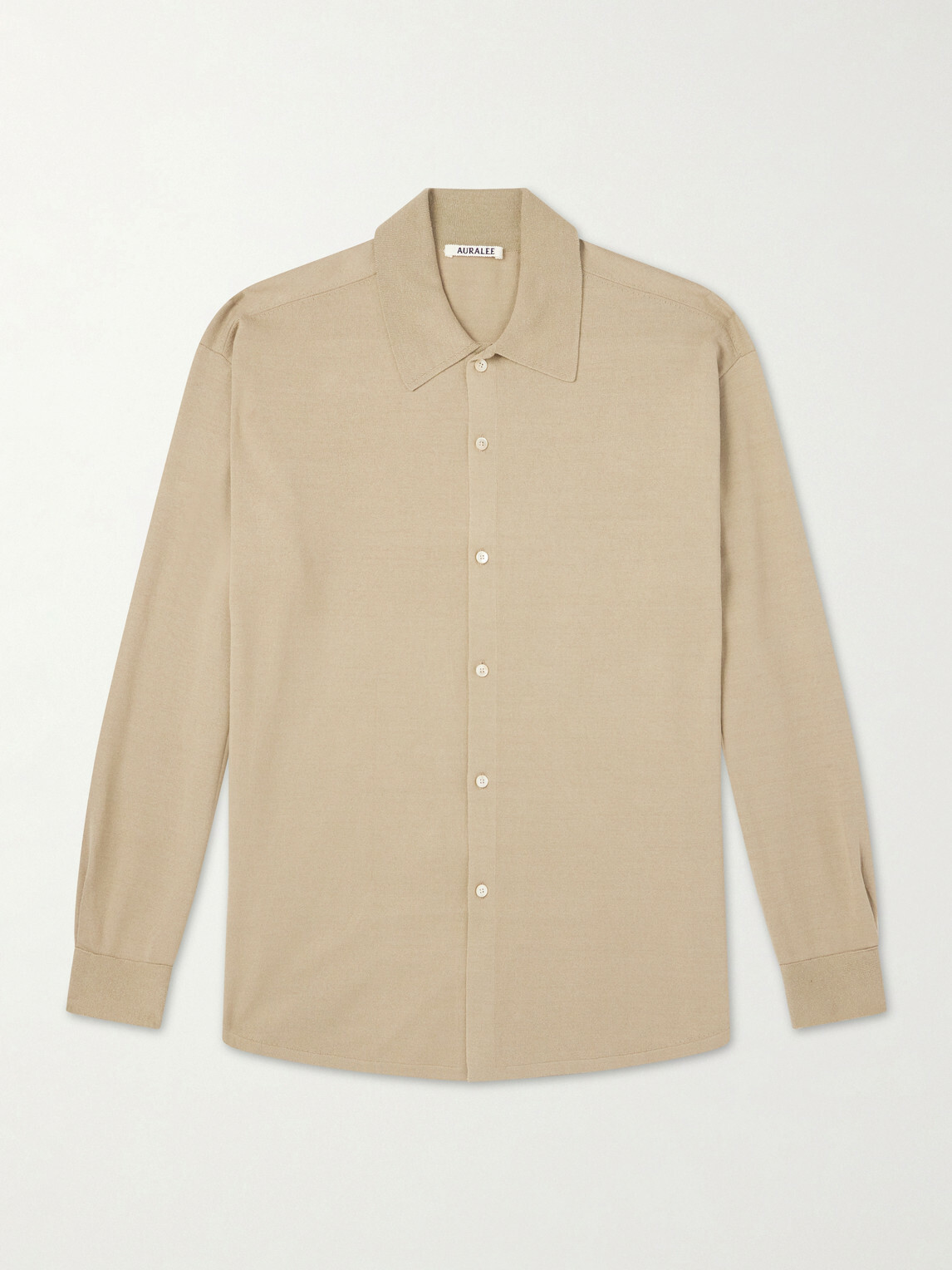 Auralee - Knitted Silk Shirt - Neutrals