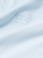 C.P. Company - Logo-Appliquéd Cotton-Blend Piqué Polo Shirt - Blue