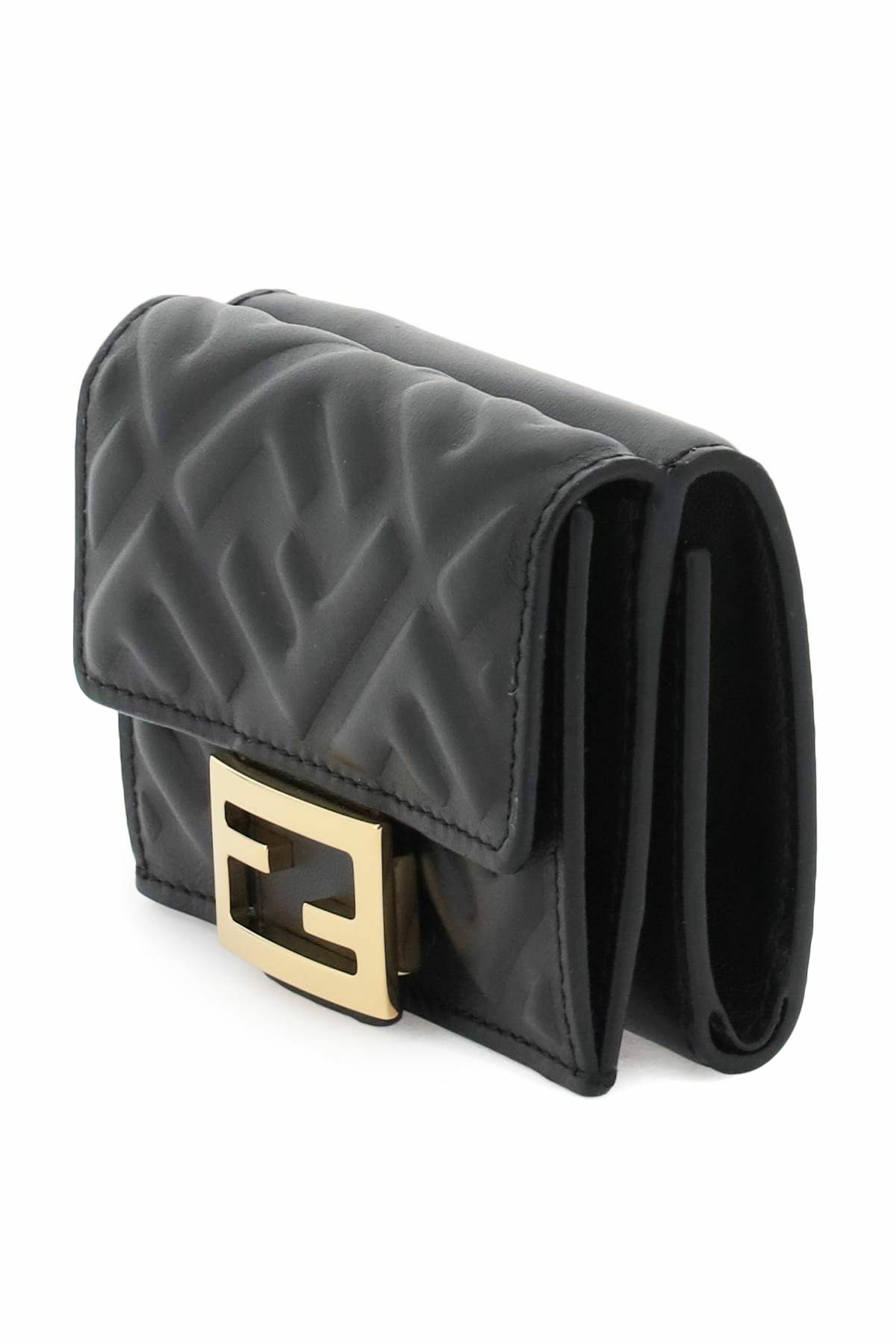 FENDI tri-fold micro wallet Black