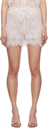 Blumarine White Rébrodé Shorts