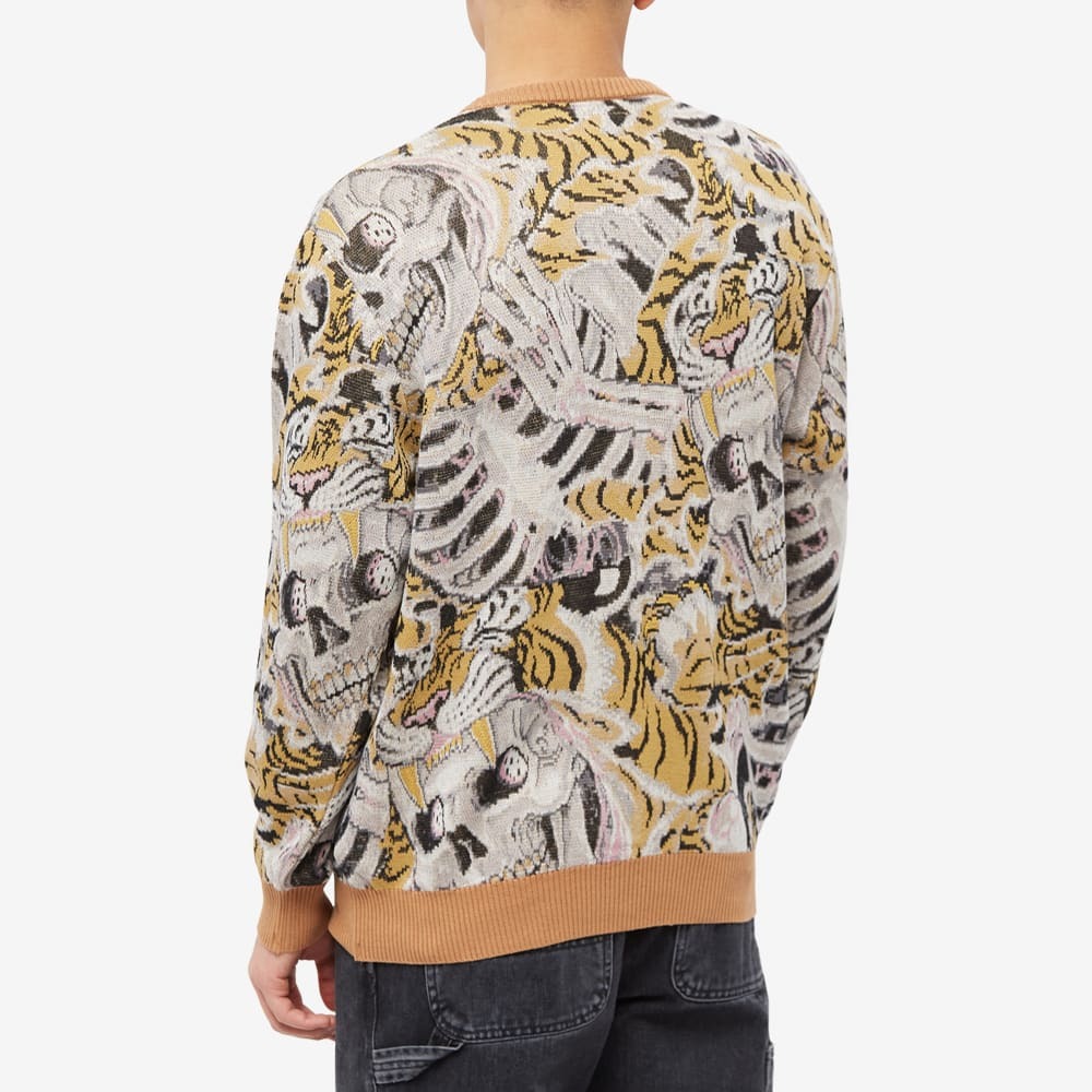 Wacko Maria x Time Lehi Type 2 Jacquard Cardigan in Yellow Wacko Maria