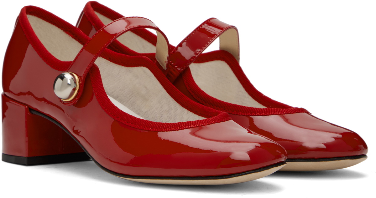 Repetto Red Fabienne Heels Repetto