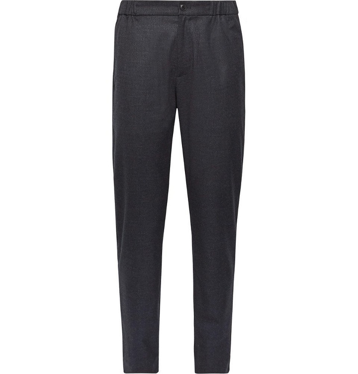 Photo: Club Monaco - Lex Tapered Puppytooth Woven Trousers - Navy