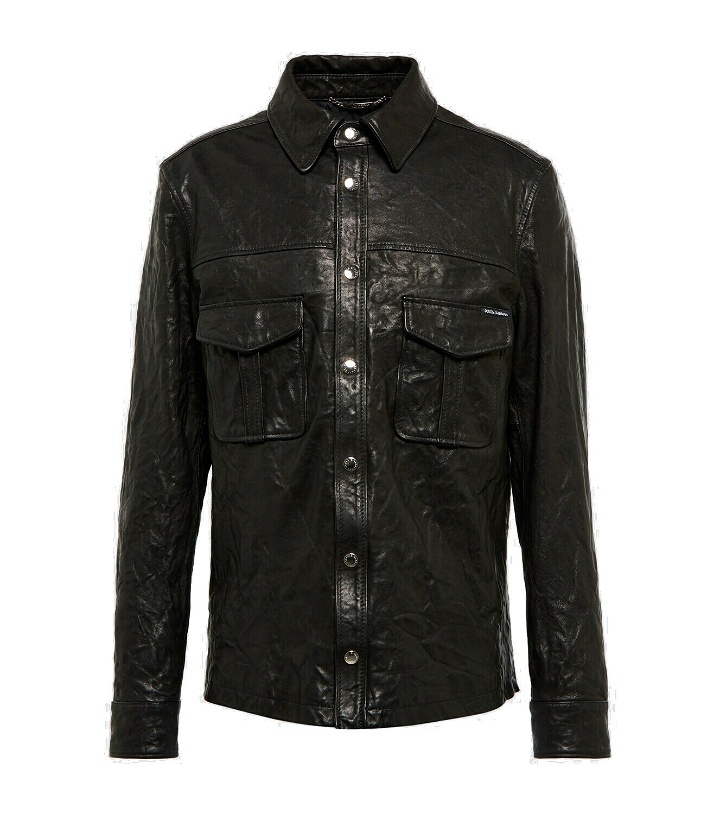 Photo: Dolce&Gabbana - Leather shirt