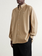 LOEWE - Anagram-Embroidered Cotton Shirt - Neutrals