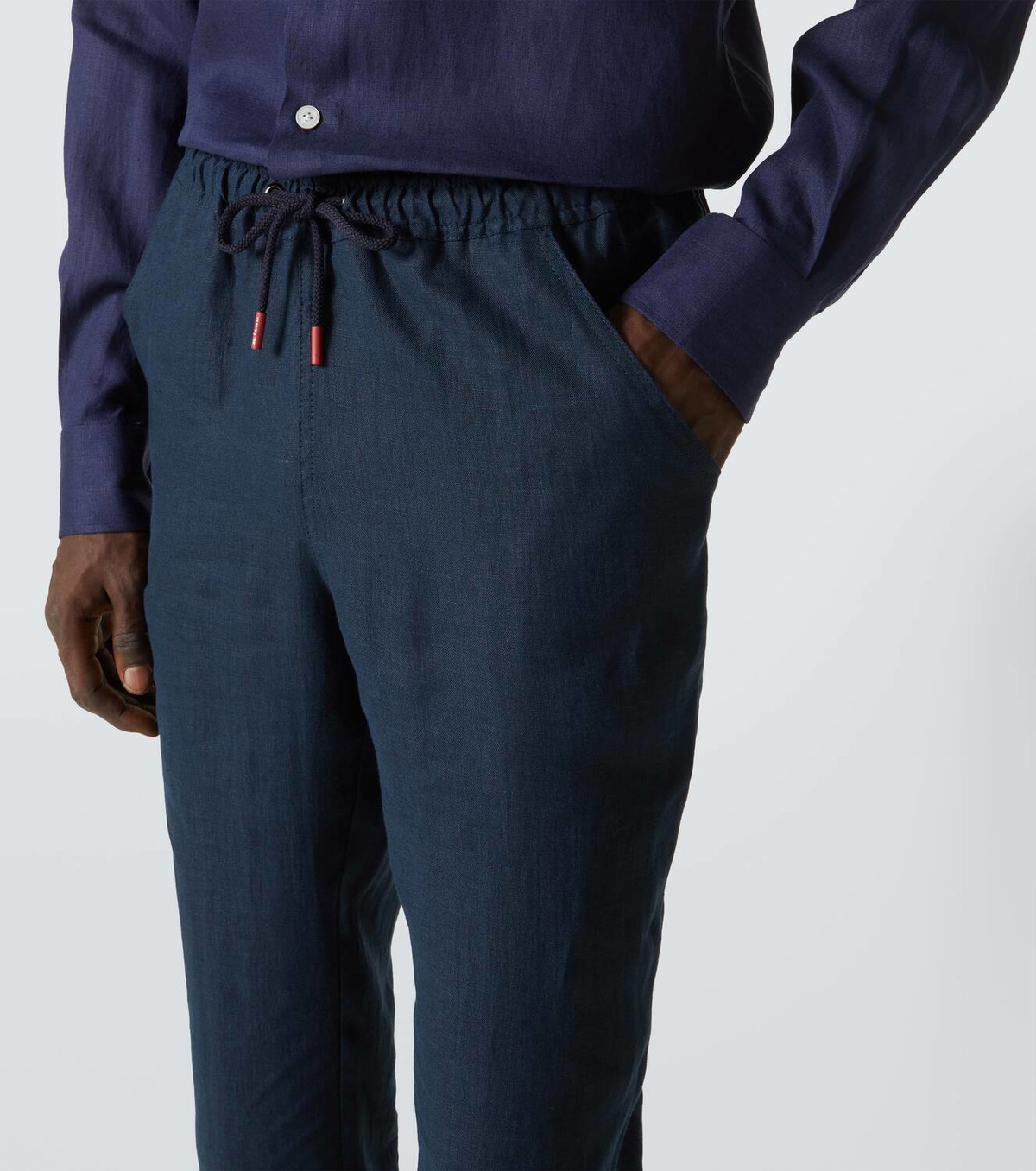 Kiton Linen straight pants