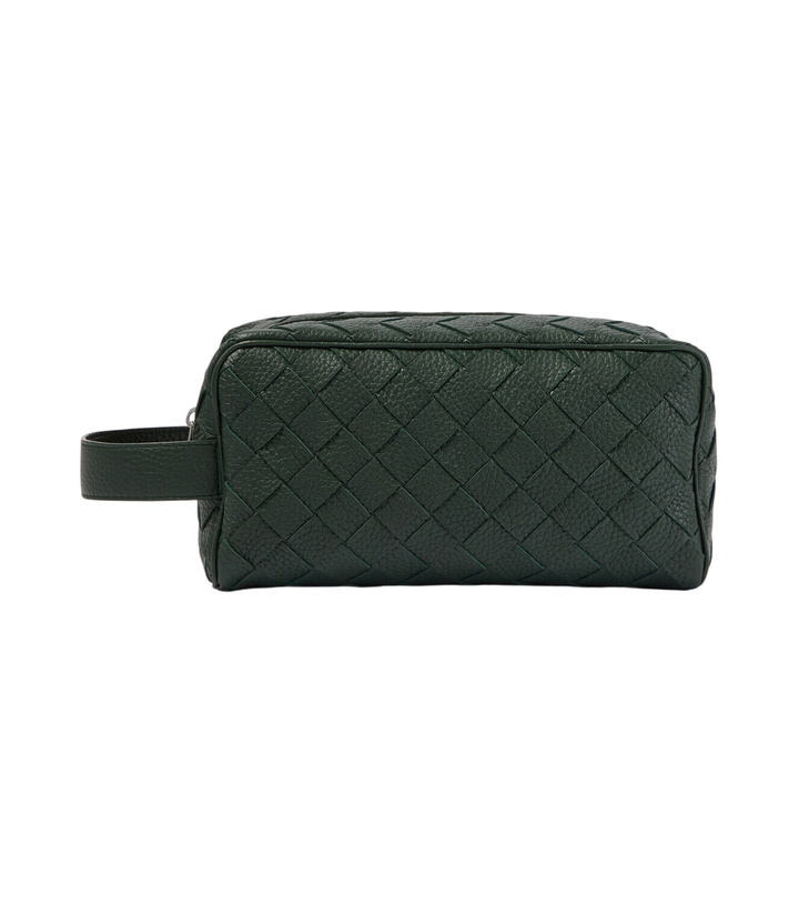 Photo: Bottega Veneta Intrecciato leather pouch