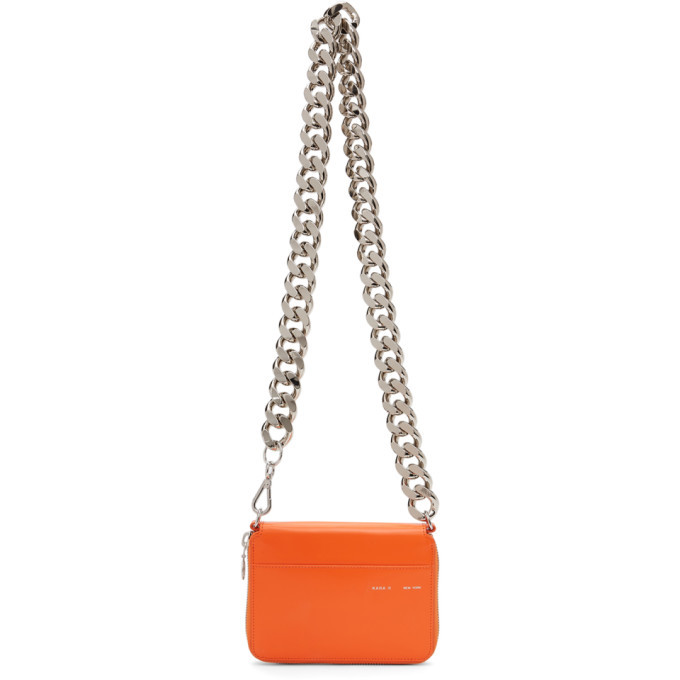 KARA SSENSE Exclusive Orange Large Bike Wallet Bag Kara