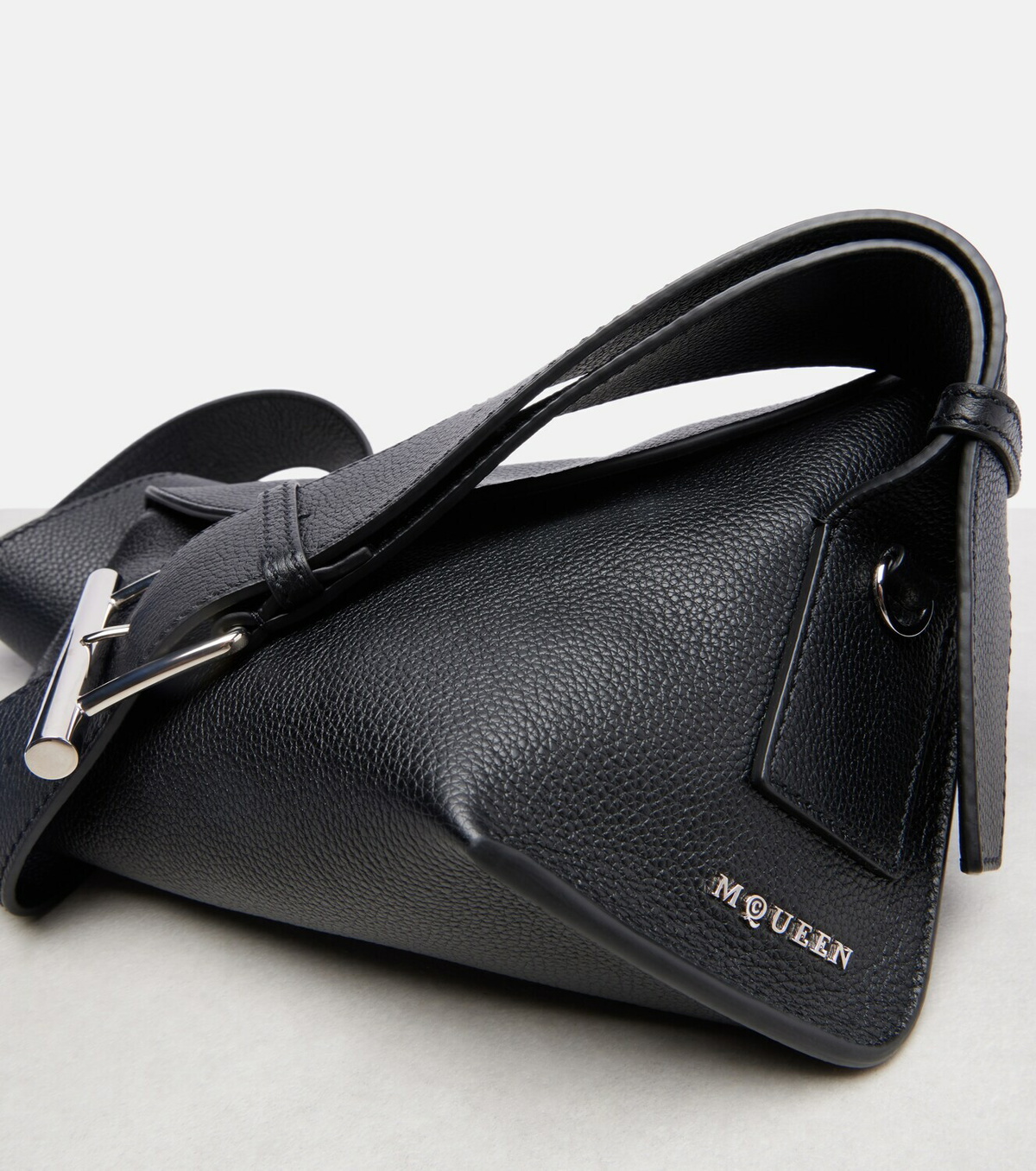 McQueen T-Bar leather shoulder bag