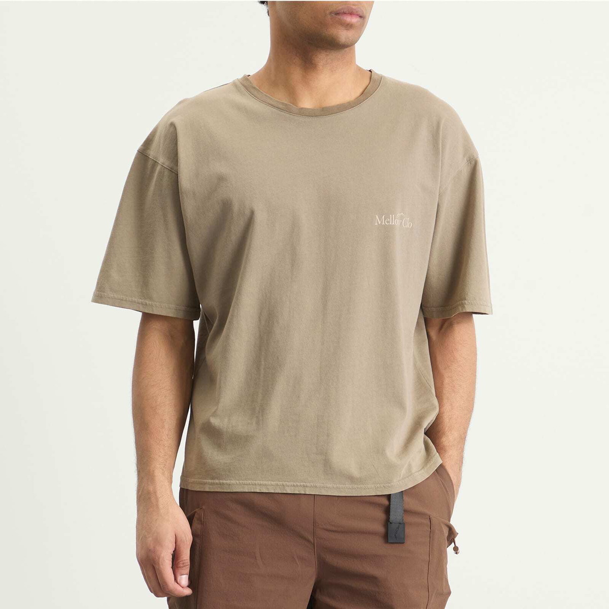 Mellow Clo Men's Everyday T-Shirt in Washed Brown