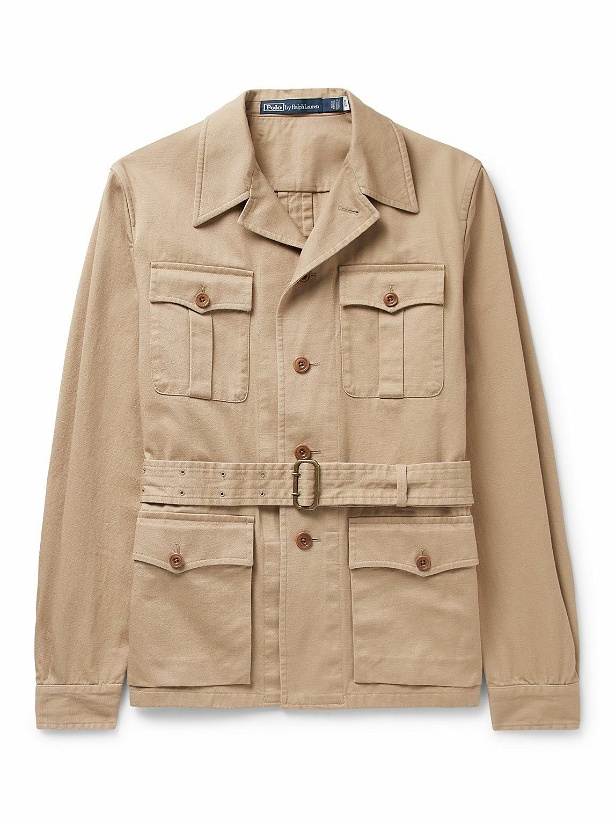 Photo: Polo Ralph Lauren - Belted Cotton-Twill Jacket - Neutrals