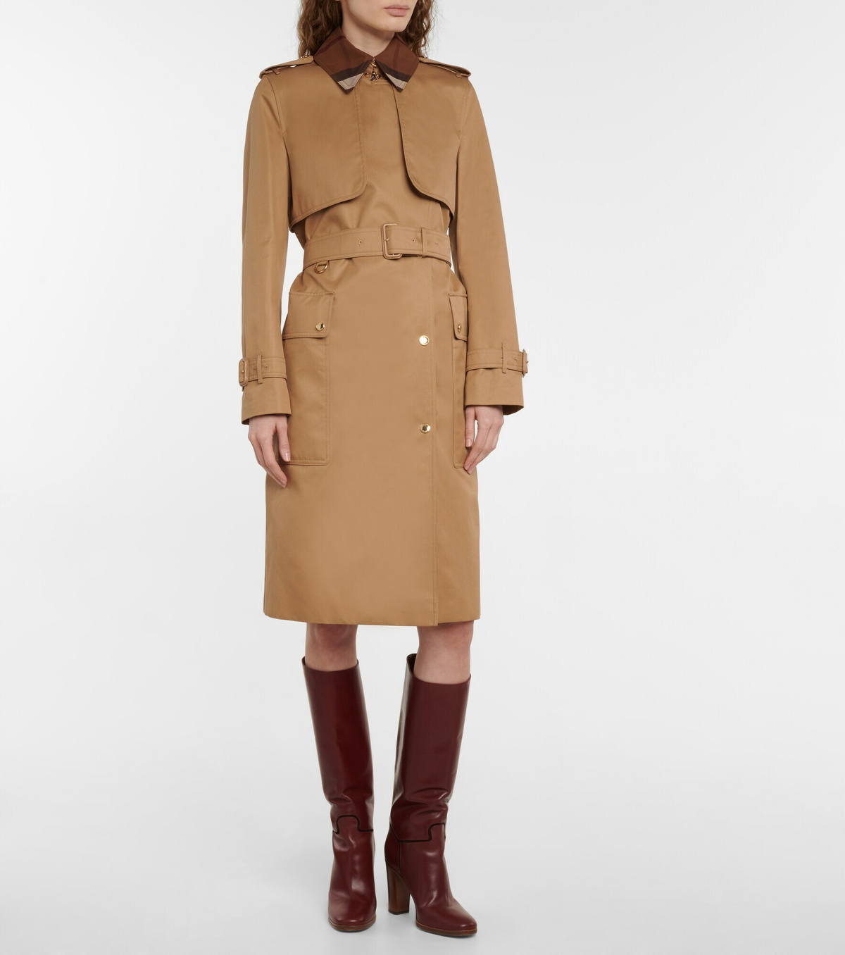 Burberry - Cotton Gabardine Trench Coat Burberry