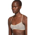 Ann Demeulemeester Beige Soft Tulle Bralette