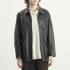 Auralee Men's Textured Lamb Leather Blouson in Black