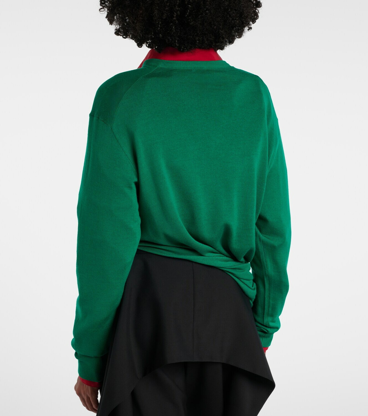 Loewe Double L asymmetric wool sweater