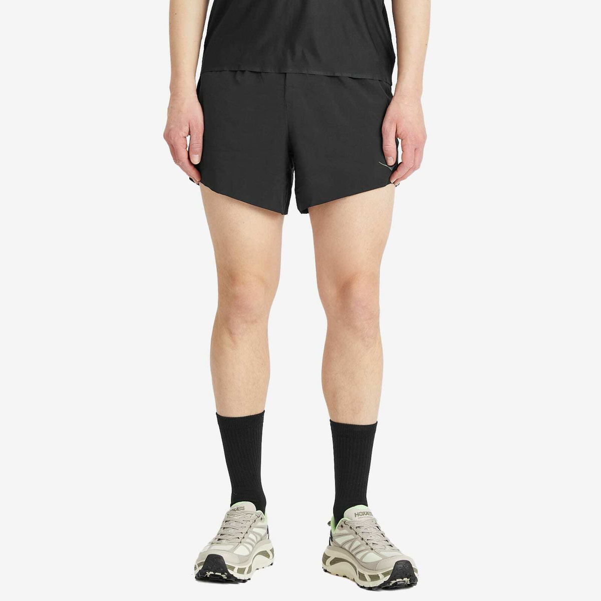 HOKA ONE ONE Men's M Glide 5'' Short W/Brief in Black