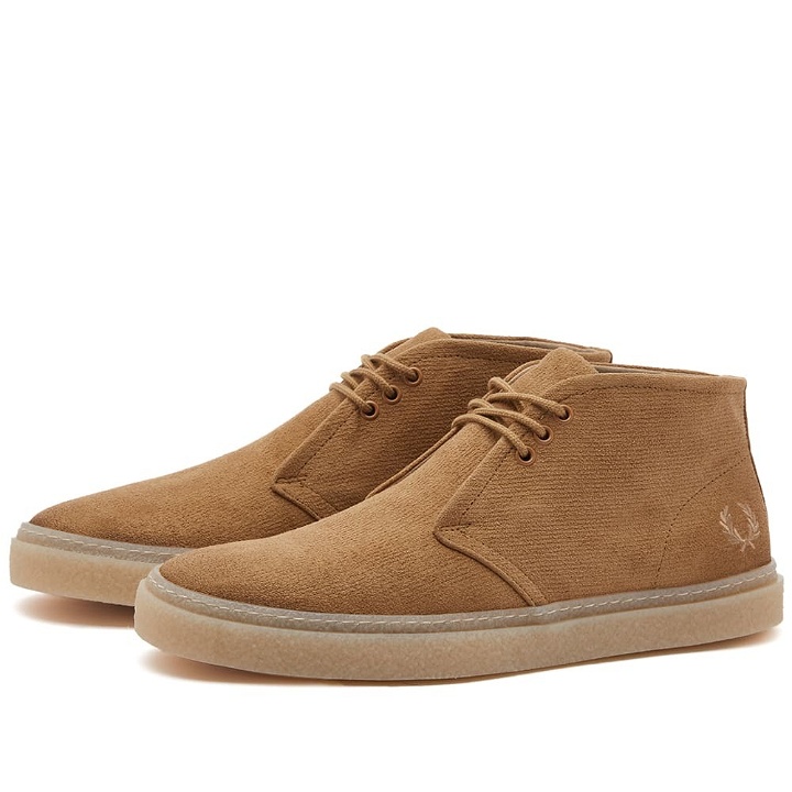 Photo: Fred Perry Men's Hawley Corduroy Sneakers in Warm Stone