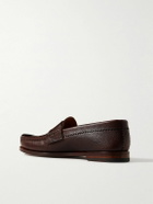 Yuketen - Rob's Pebble-Grain Leather Penny Loafers - Brown