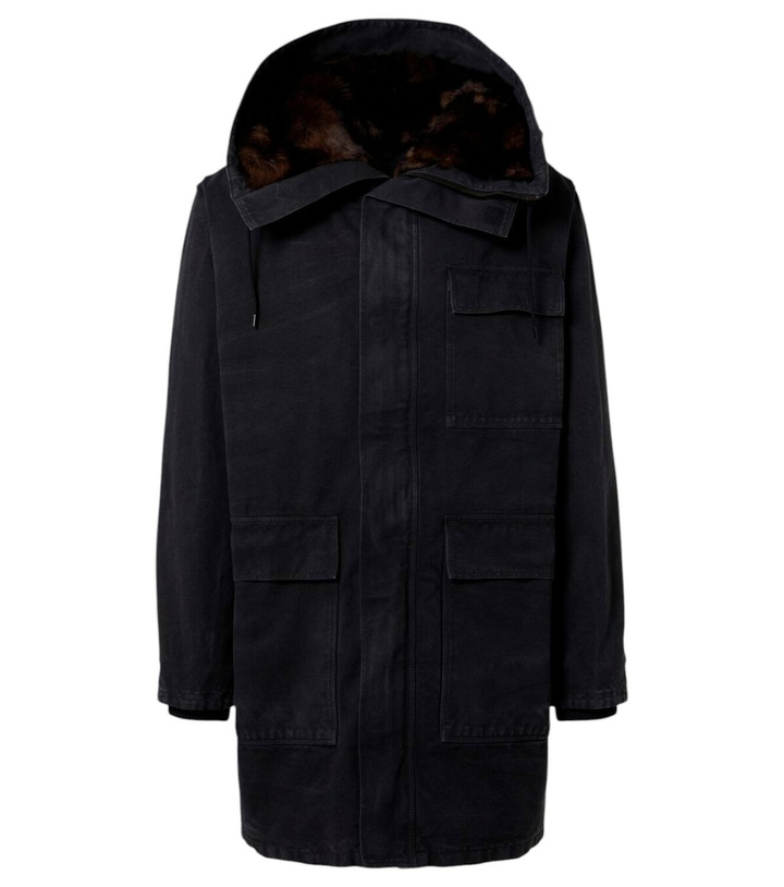 Photo: Prada Shearling-trimmed cotton parka