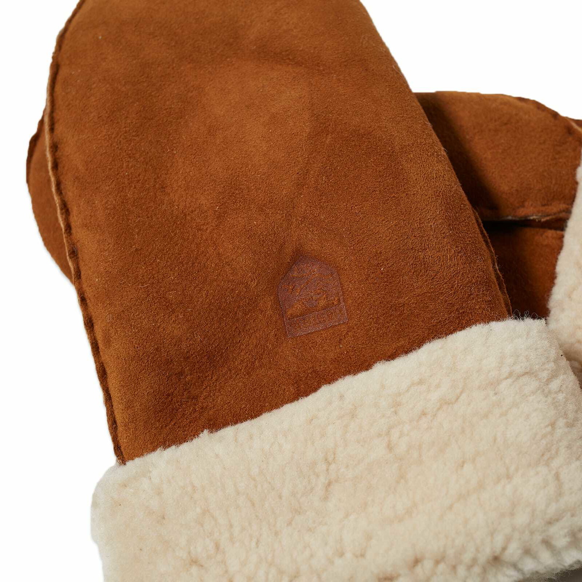 Hestra Women's Sheepskin Mittens in Cork