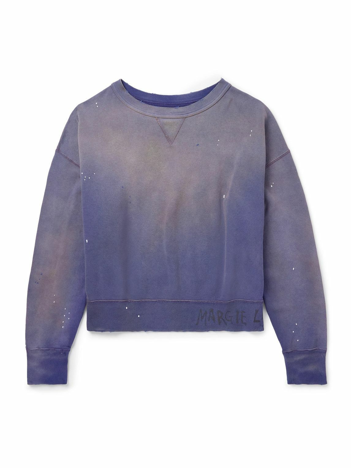 Tie Dye Long Sleeve Sweatshirt by MM6 Maison Margiela- La