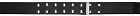 1017 ALYX 9SM Black Metal Bar Snap Belt