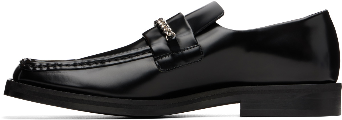 Martine Rose Black Square Toe Loafers