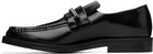 Martine Rose Black Square Toe Loafers
