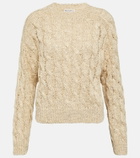 Brunello Cucinelli Cable-knit embellished sweater