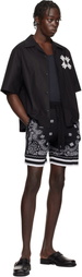 AMIRI Black MA Quad Bowling Shirt