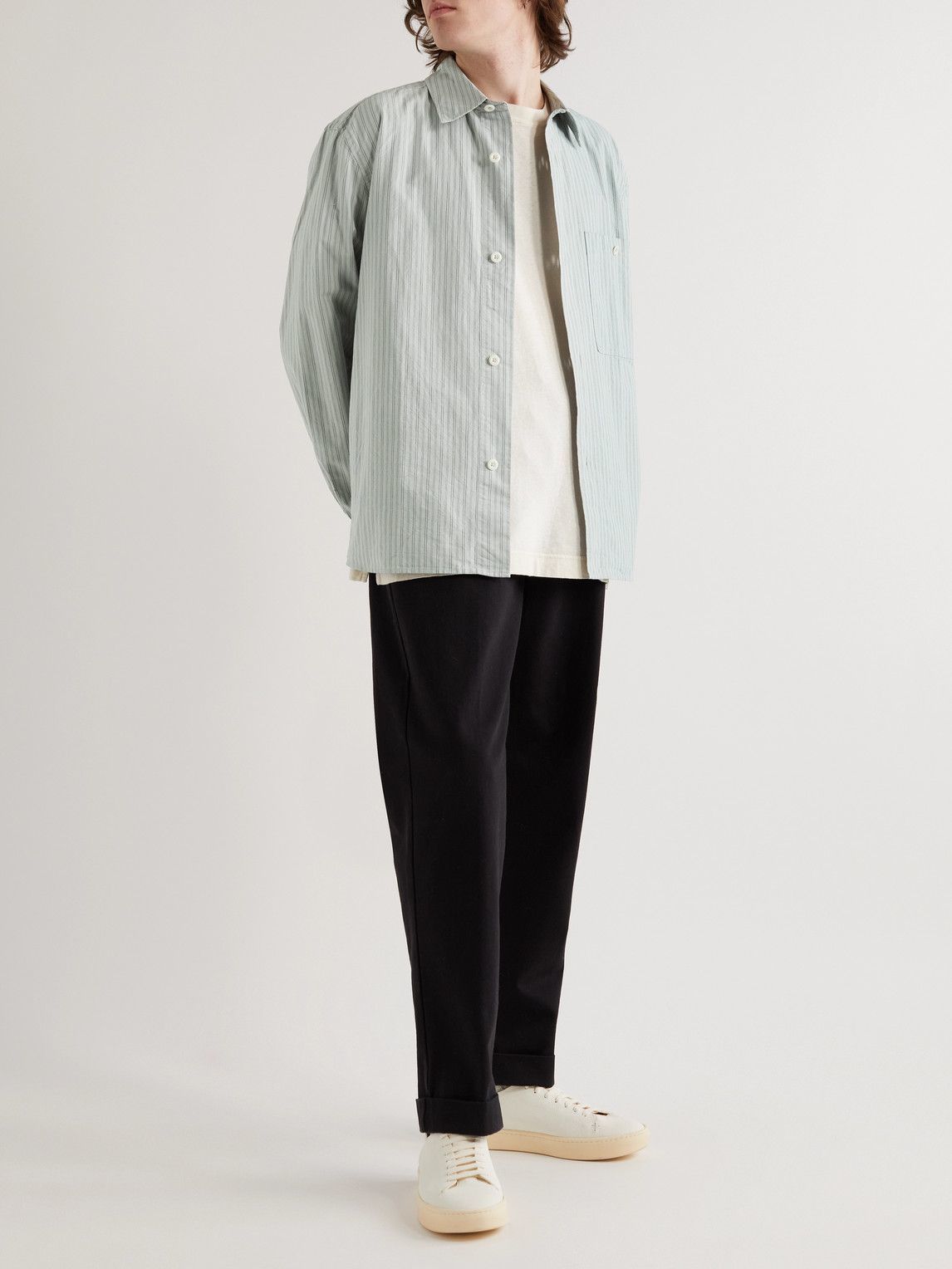 Margaret Howell - MHL. Striped Cotton-Poplin Shirt - Blue