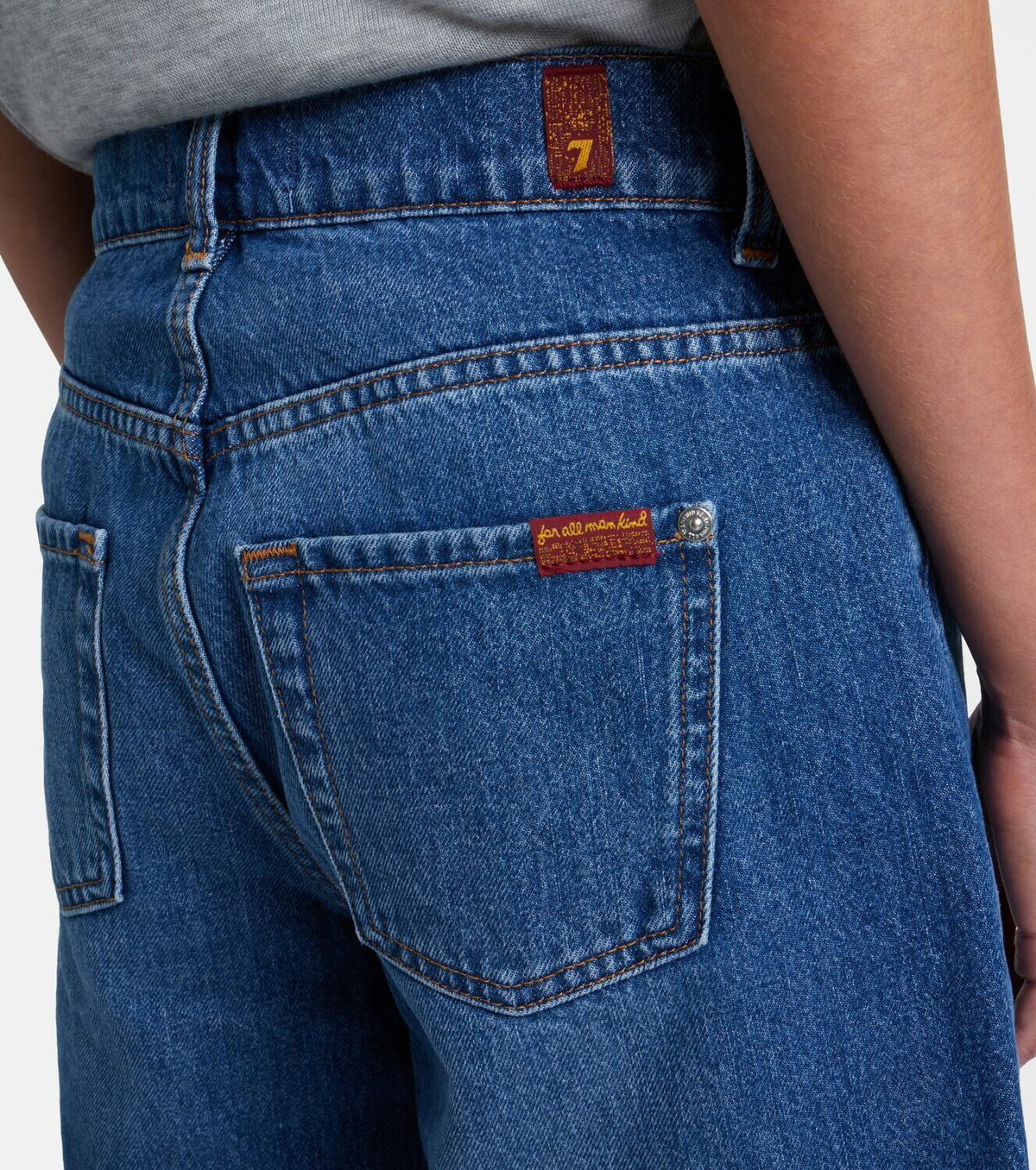 7 For All Mankind Lola distressed denim Bermuda shorts