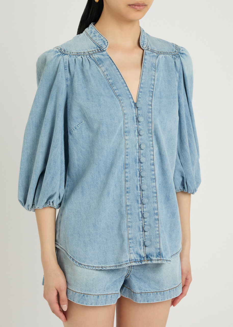Zimmermann Lucky Denim Blouse Zimmermann